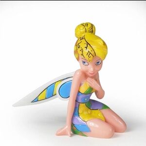 ROMERO BRITTO DISNEY MINIYURE TINKER BELL  FIGURINE, excellent condition rare